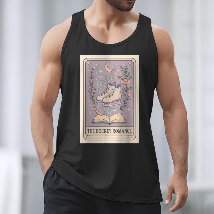 Hockey Romance Tarot Card Books Reader Cozy Reading Men Tank Top