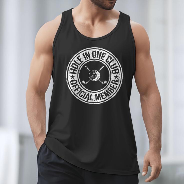 Hole In One Golf Dad & Cart Golfer Men Tank Top