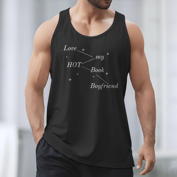 Hot Book Boyfriend Booklover Reader Fan Girl Men Tank Top Hot Book Boyfriend Booklover Reader Fan Girl Men Tank Top
