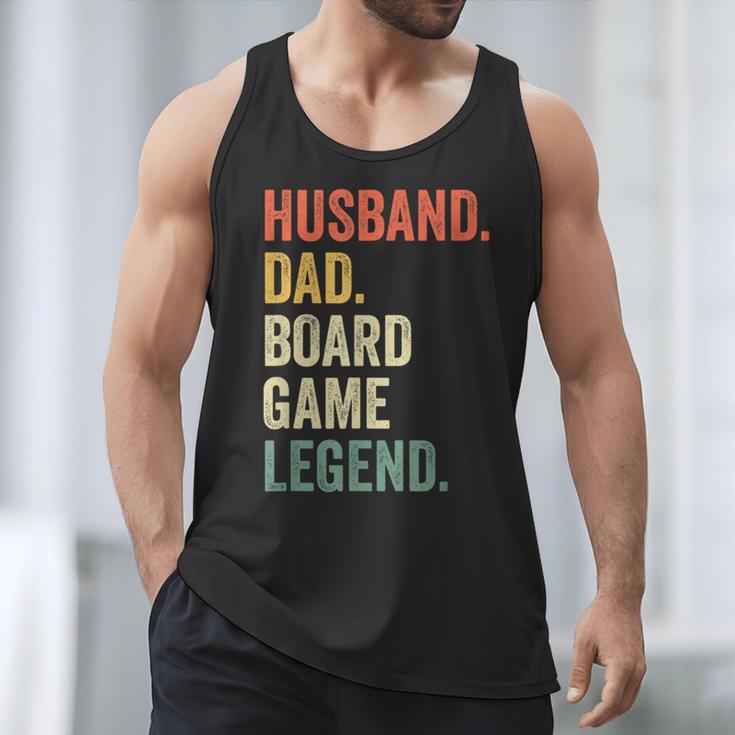 Husband Dad Board Game Night Legend Father Vintage Men Tank Top