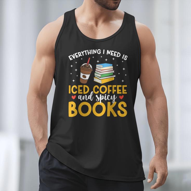 Iced Coffee And Spicy Books Iced Coffee Lover Cold Brew Men Tank Top Iced Coffee And Spicy Books Iced Coffee Lover Cold Brew Men Tank Top