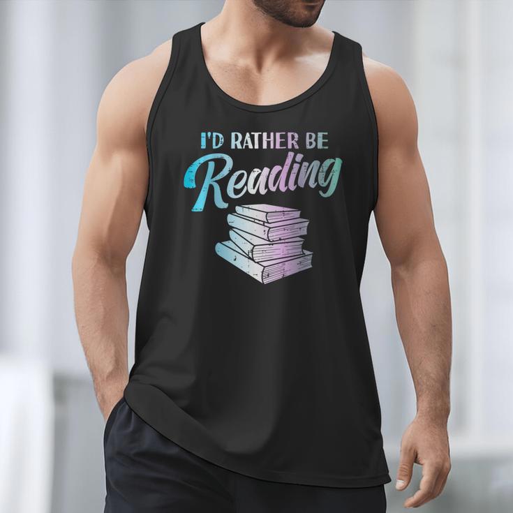 Id Rather Be Reading Book Librarian Men Women Kids Men Tank Top