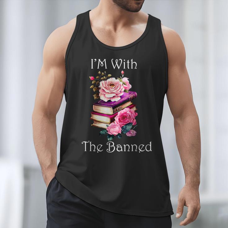 I'm With The Banned Books Bold Statement Against Censorshi Men Tank Top