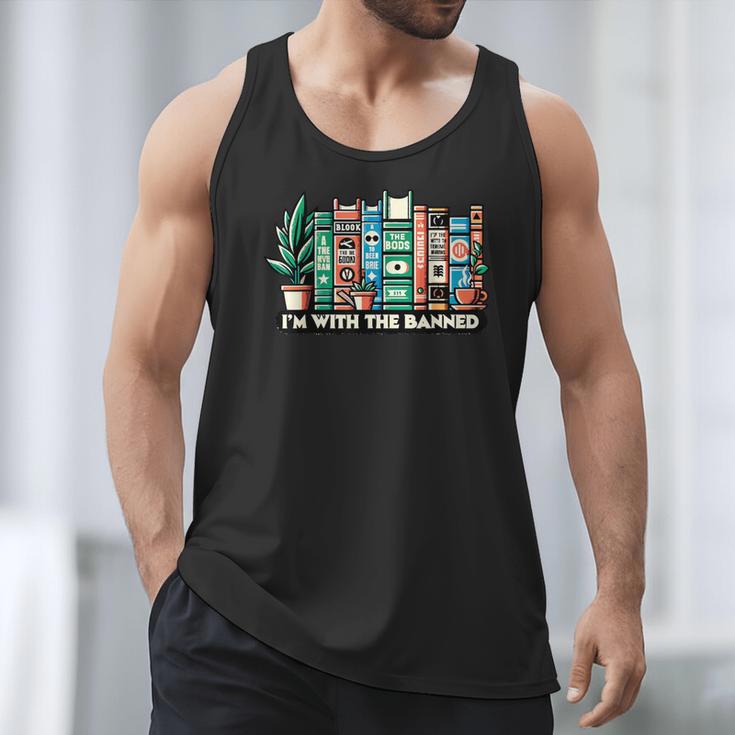 I'm With The Banned Books I Read Banned Books Lovers Men Tank Top I'm With The Banned Books I Read Banned Books Lovers Men Tank Top