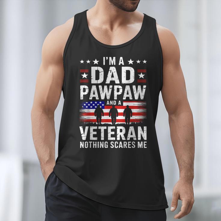 I'm A Dad Pawpaw And A Veteran Shirt Men Grandpa Fathers Day Men Tank Top