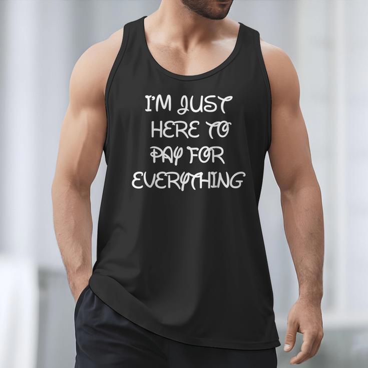 I'm Just Here To Pay For Everything Theme Park Dad Men Tank Top