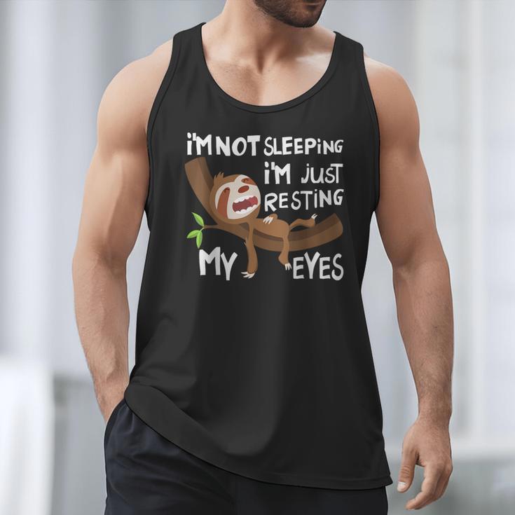 I'm Not Sleeping I'm Just Resting My Eyes Father's Day Dad Men Tank Top