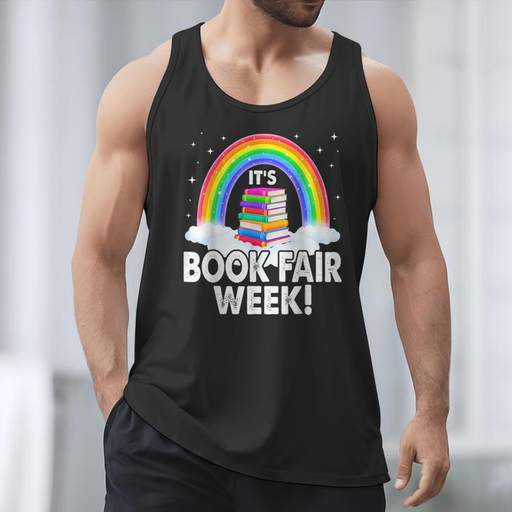 It's Book Fair Week Librarian Library Literacy Reading Men Tank Top