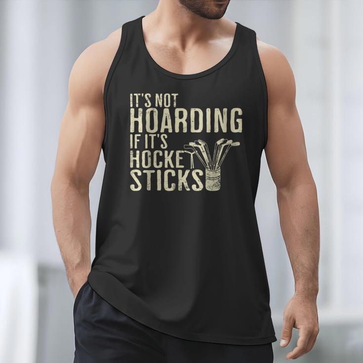 It's Not Hoarding If It's Hockey Sticks Tee Ice Hockey Dad Men Tank Top