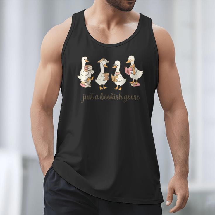 Just A Bookish Goose Goose Book LoverSilly Goose Book Club Men Tank Top