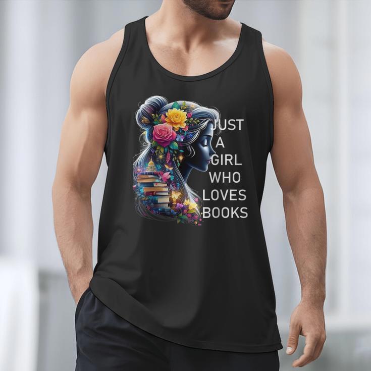 Just a Girl Who Loves Books Men Tank Top