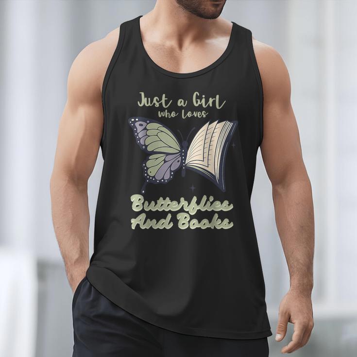 Just a Girl Who Loves Butterflies And Books Butterfly Men Tank Top Just a Girl Who Loves Butterflies And Books Butterfly Men Tank Top