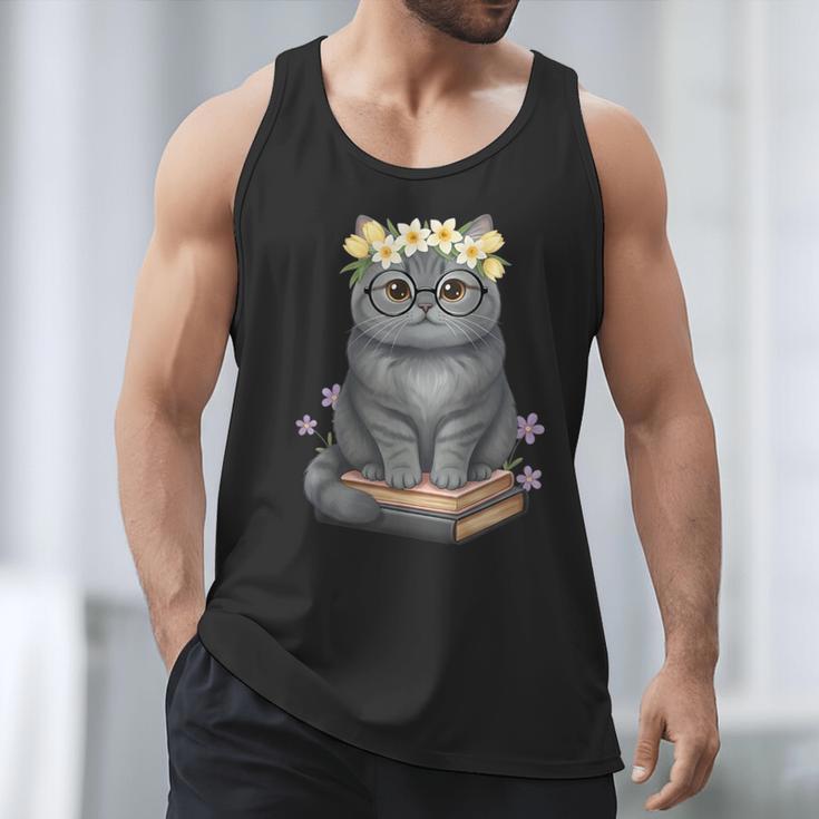 Just A Girl Who Loves Cats & Books Bookish Women Men Tank Top Just A Girl Who Loves Cats & Books Bookish Women Men Tank Top