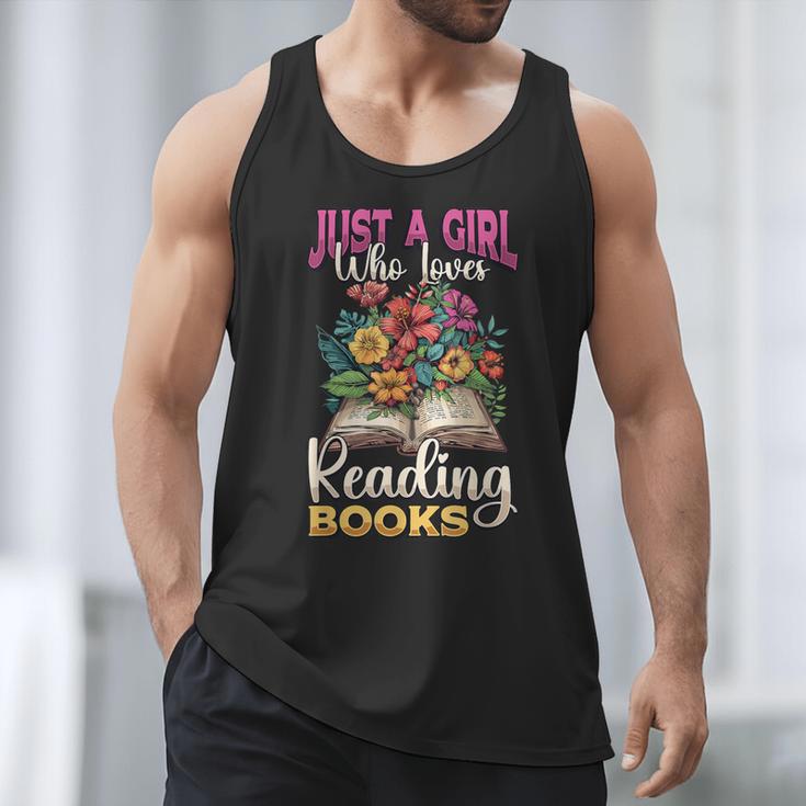 Just A Girl Who Loves Reading Books Men Tank Top Just A Girl Who Loves Reading Books Men Tank Top