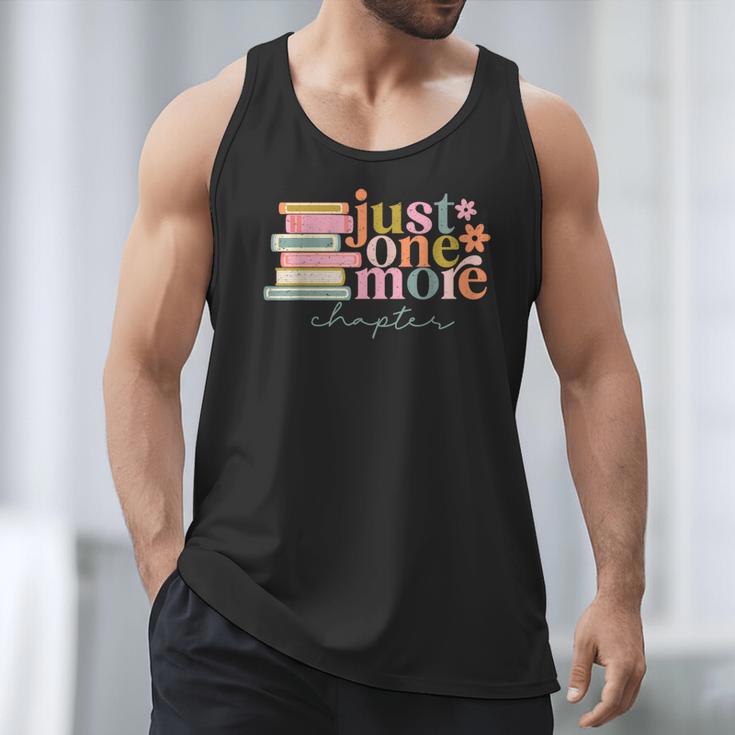 Just One More Chapter Book Lovers Reading Teacher Men Tank Top