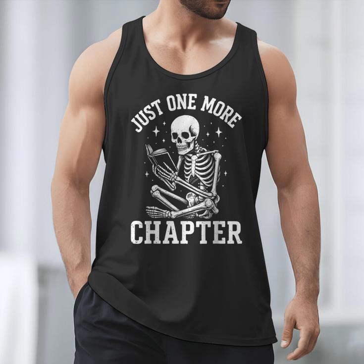 Just One More Chapter Skeleton Reader Reading Book Lover Men Tank Top Just One More Chapter Skeleton Reader Reading Book Lover Men Tank Top