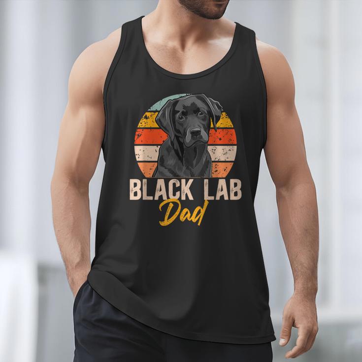 Lab Dad Retro Black Labrador Owner Men Tank Top