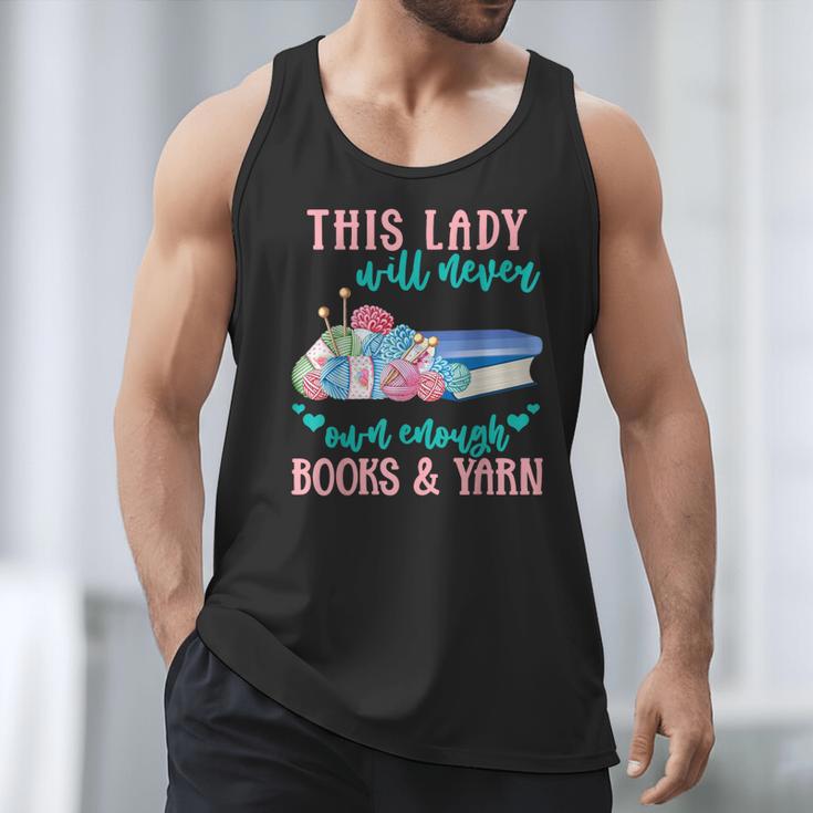 THIS LADY Will Never Own Enough BOOKS & YARN Men Tank Top THIS LADY Will Never Own Enough BOOKS & YARN Men Tank Top