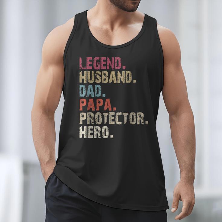 Legend Husband Dad Papa Protector Hero For Dad Men Tank Top