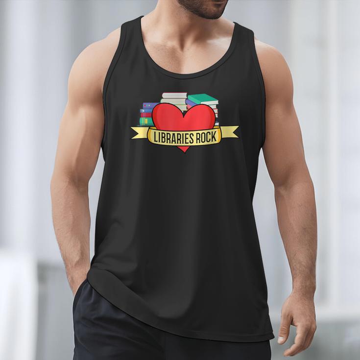 Librarian Library Assistant Libraries Rock Book Lover Men Tank Top Librarian Library Assistant Libraries Rock Book Lover Men Tank Top