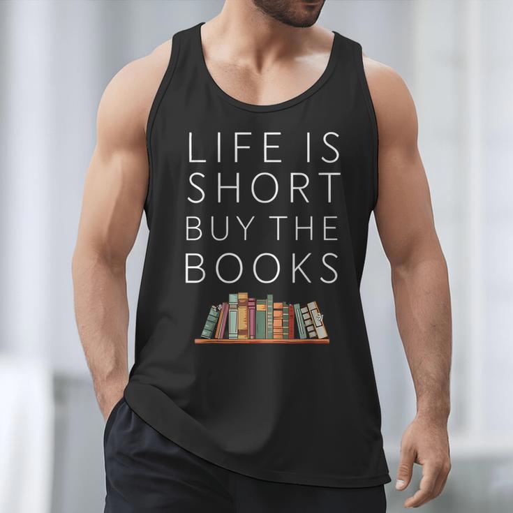 Life Is Short Buy Books Quote For Bookworms Men Tank Top