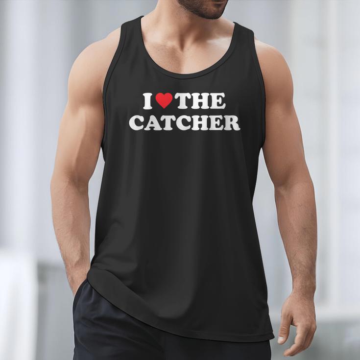 I Love The Catcher Baseball Softball Dad Mom Men Tank Top