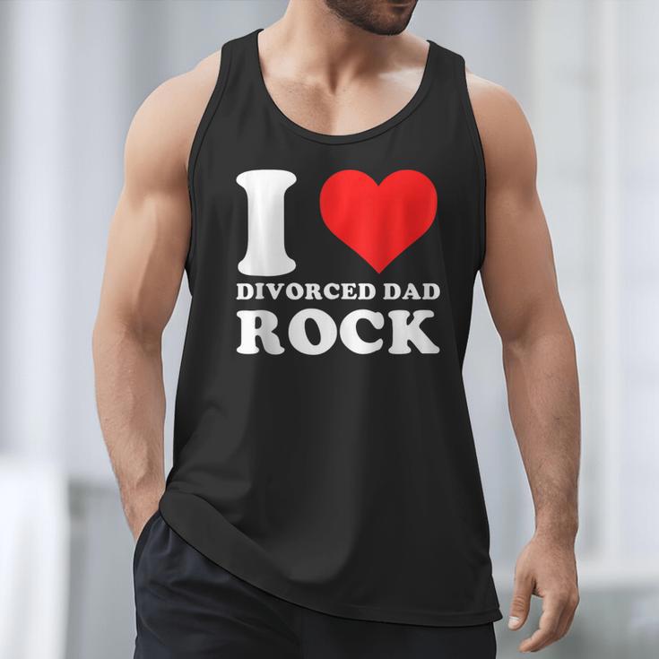 I Love Divorced Dad Rock Quote Men Tank Top