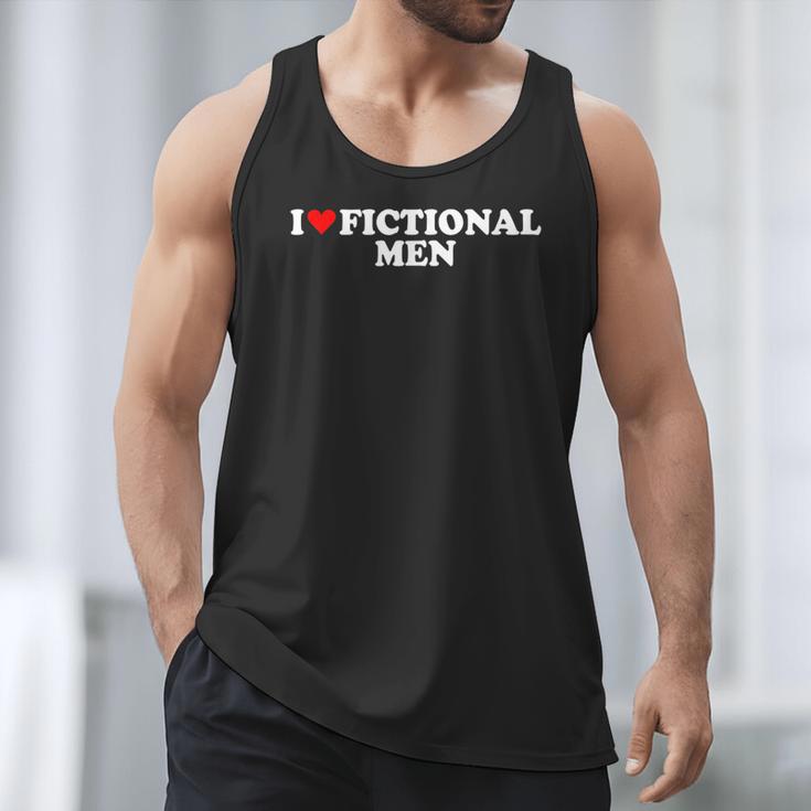I Love Heart Fictional Men Simple Cute Reading Books Men Tank Top