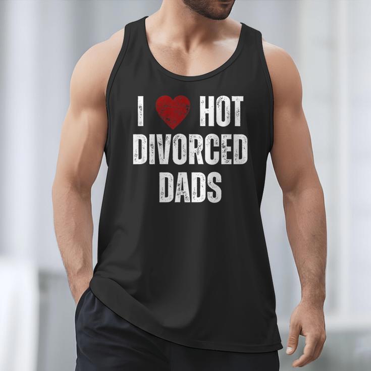 I Love Hot Divorced Dads Red Hearts Men Tank Top