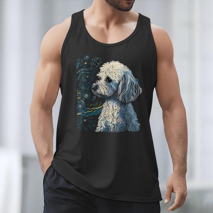 Maltipoo Starry Night Van Gogh Maltipoo Mom Dad Owner Men Tank Top