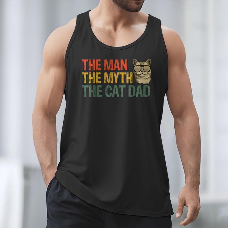 The Man The Myth The Cat Dad Cat Daddy Vintage Men Tank Top The Man The Myth The Cat Dad Cat Daddy Vintage Men Tank Top