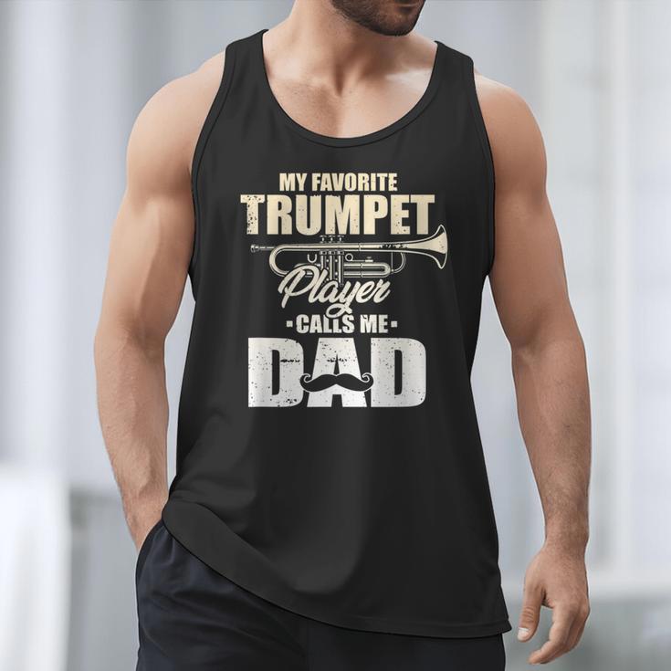 Marching Band Dad My Favorite Trumpet Player Calls Me Dad Men Tank Top