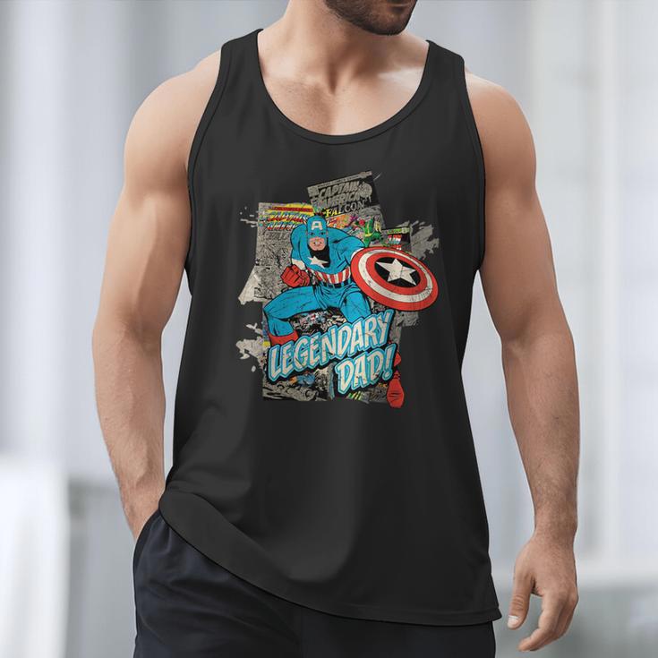 Marvel Captain America Legendary Dad Father's Day Men Tank Top