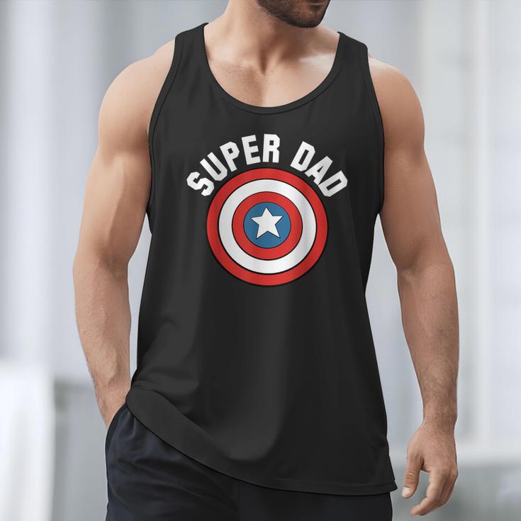 Marvel Father's Day Super Dad Captain America Shield Men Tank Top Marvel Father's Day Super Dad Captain America Shield Men Tank Top