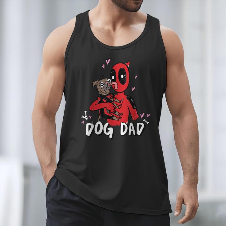 Marvel Super Heroes Pets Deadpool Loves Dogpool Dog Dad Men Tank Top