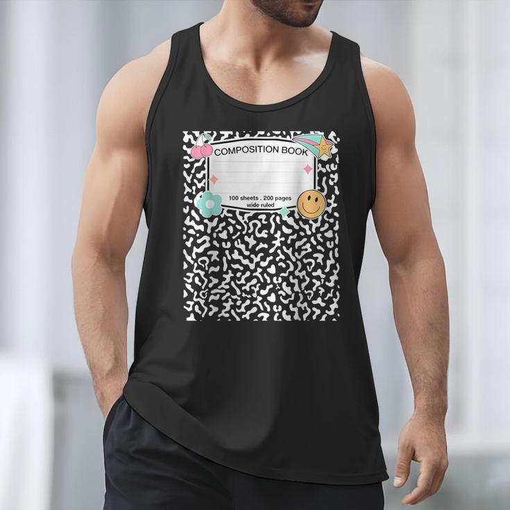 Matching Group Halloween Teacher Composition Book Notebook Men Tank Top