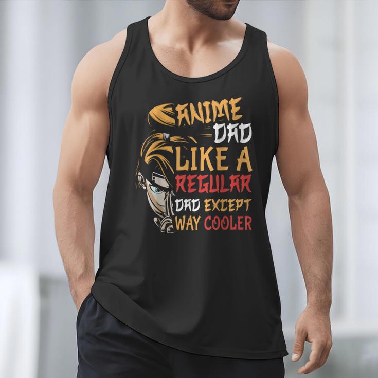 Men Anime Father's Day Anime Dad Except Way Cooler Men Tank Top