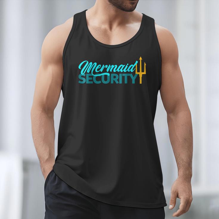 Mermaid Security Birthday Party Matching Dad Boys Men Tank Top