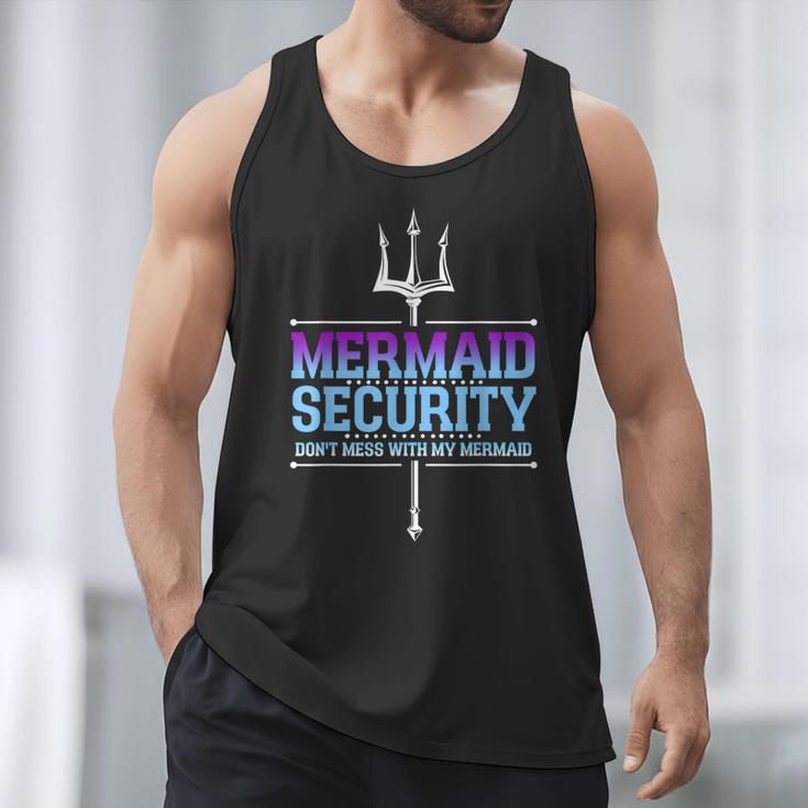 Mermaid Security Merman Merdad Mermaid Squad Fathers Day Dad Men Tank Top