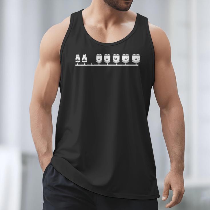 Missing 10mm Socket Car Auto Mechanic Garage Men Dad Men Tank Top