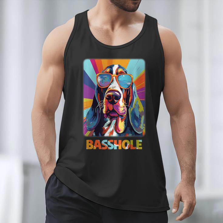 Mom & Dad Of a Basshole Basset Hound With Glasses -Adults Short Sleeve Men Tank Top Mom & Dad Of a Basshole Basset Hound With Glasses -Adults Short Sleeve Men Tank Top