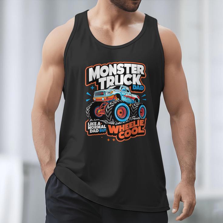 Monster Truck Dad Wheelie Cool Like Normal Dad Men Tank Top