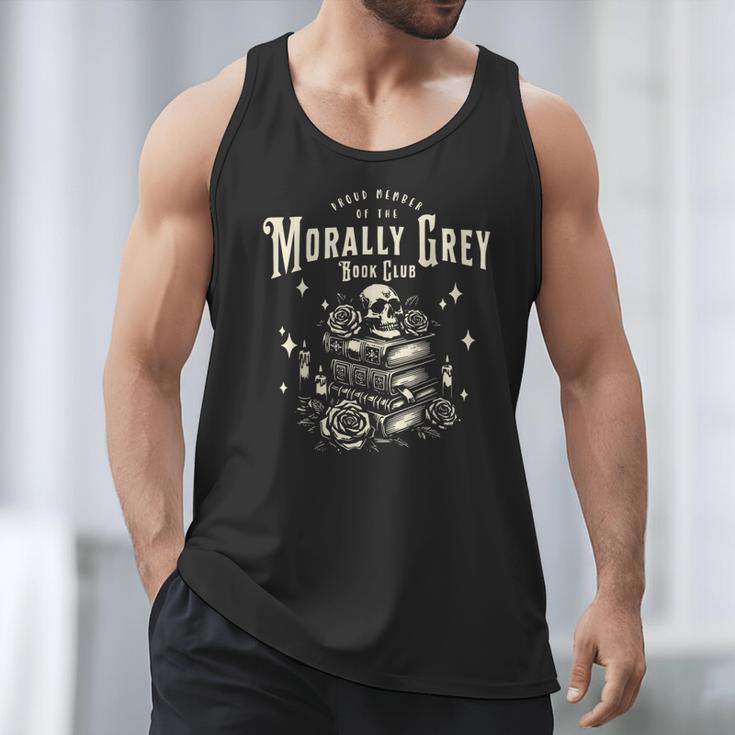 Morally Grey Book Club Reading Shirt Bookish Bookworm Men Tank Top