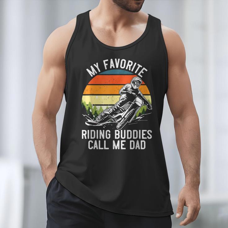Motorcycle Dad Dirt Bike Shirt Motocross Riding Buddies Men Tank Top