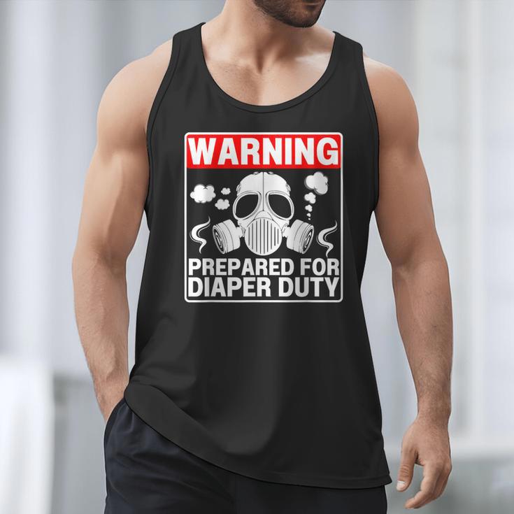 New Dad Prepared For Diaper Duty Daddy Diaper Duty Men Tank Top