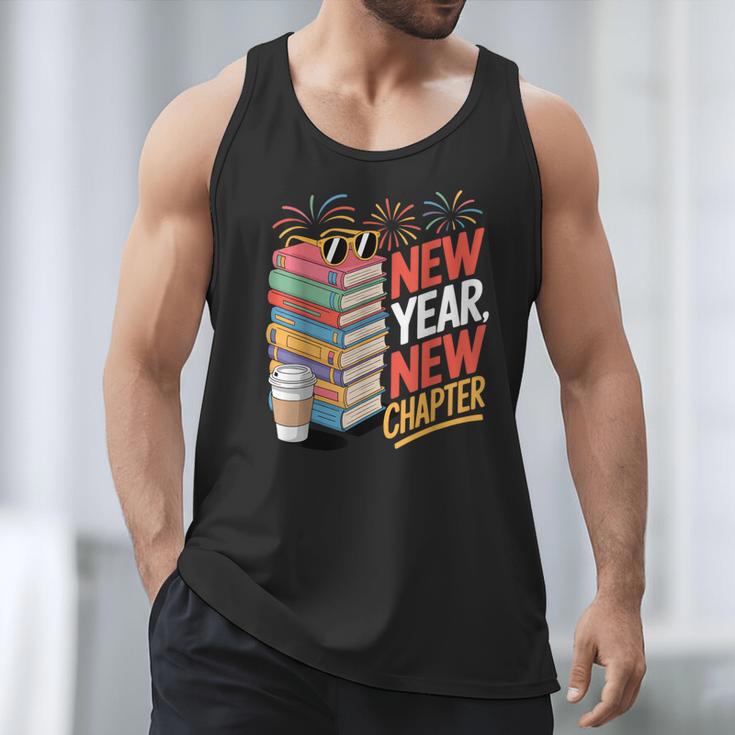 New Year New Chapter Book Lover Reader Men Tank Top