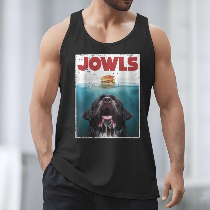 Newfoundland Dog Newfie Lab Jowls Burger Dog Mom Dad Men Tank Top