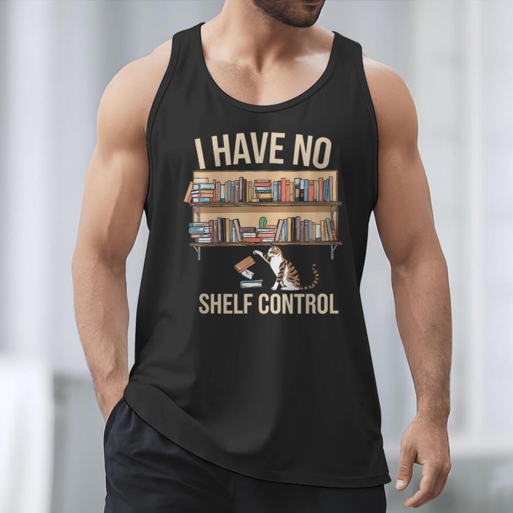 I Have No Shelf Control Book Lover Bookworms Men Tank Top