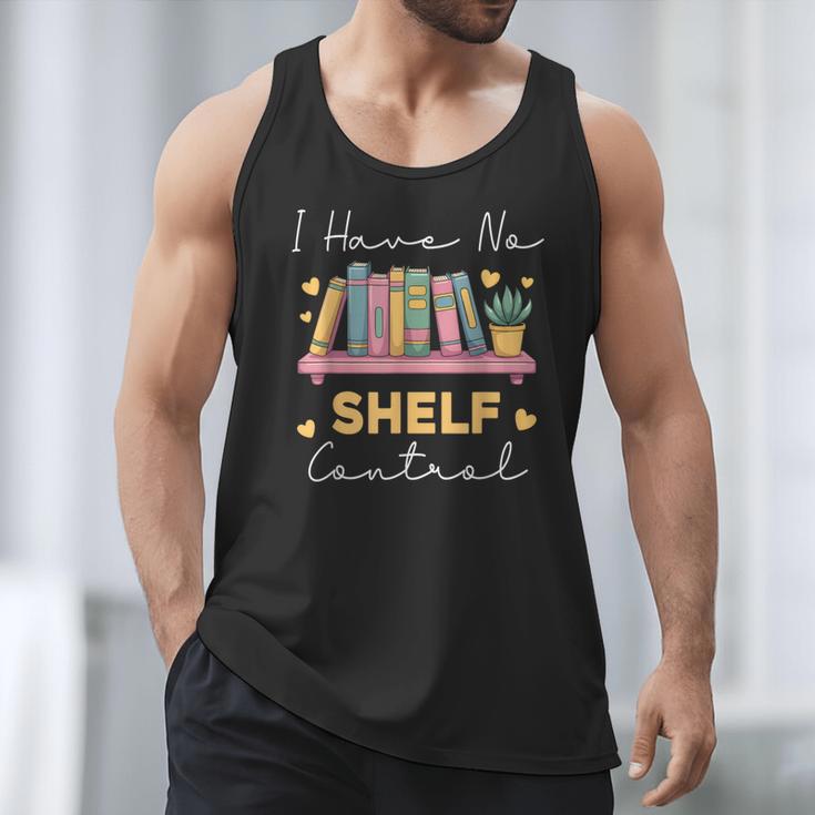 No Shelf Control Book Readers Librarians Bookworms Men Tank Top