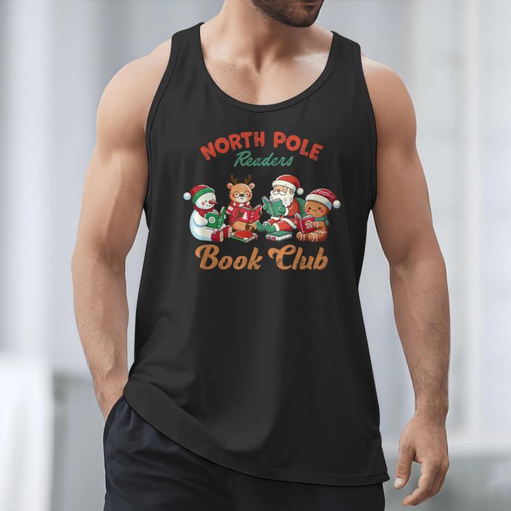 North Pole Readers Book Club Reading Book Christmas Men Tank Top North Pole Readers Book Club Reading Book Christmas Men Tank Top